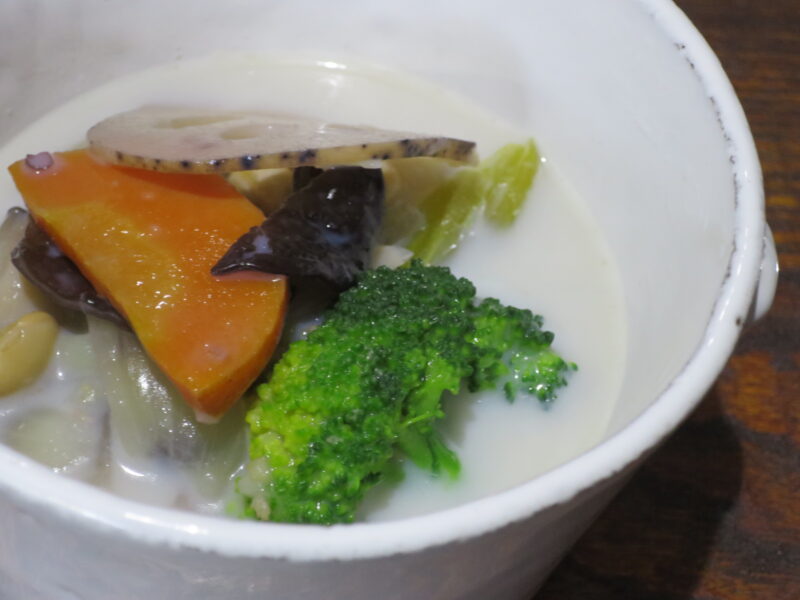 豆乳入り野菜スープ